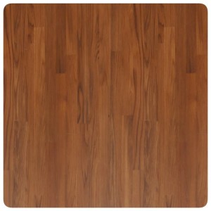 Quadratische, dunkelbraune Tischplatte aus Eiche (80x80cm) für Tische.
