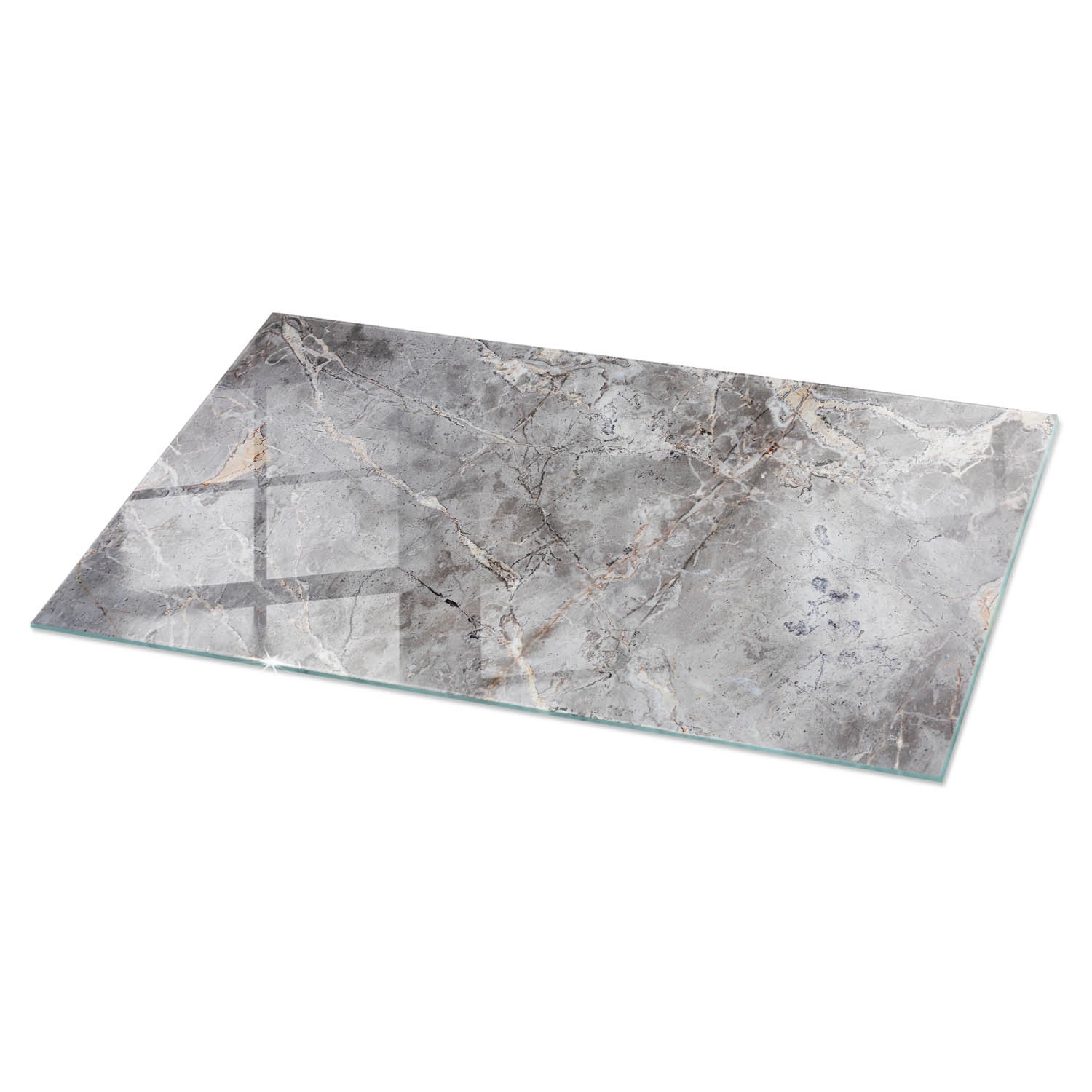 Tulup Tischplatte Natürliches Marmormuster Couchtischplatte 120x60 cm Grau günstig online kaufen