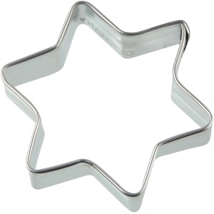 Zenker Ausstecher Stern, 62mm, Edelstahl, silberfarben. Küchenhelfer zum Backen von Plätzchen.