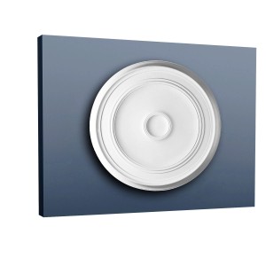 Weiße ORAC DECOR Deckenrosette R76 LUXXUS, 62cm Durchmesser, für Lampen und dekorative Stuckarbeiten.