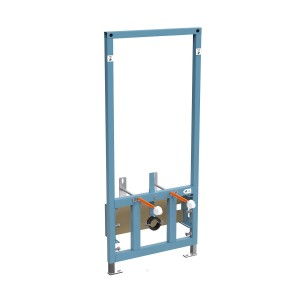 Pianura Trockenbau Bidet Element 112cm für Wand-Bidet EASYPro, Stahlrahmen blau.