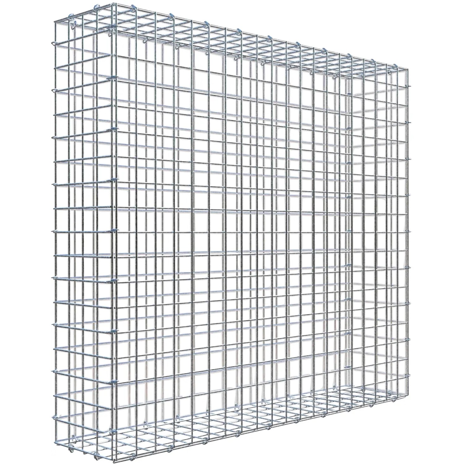 Gabiona C-Ring-Gabione 90 x 100 x 20 cm Maschenw 5 x 5 cm