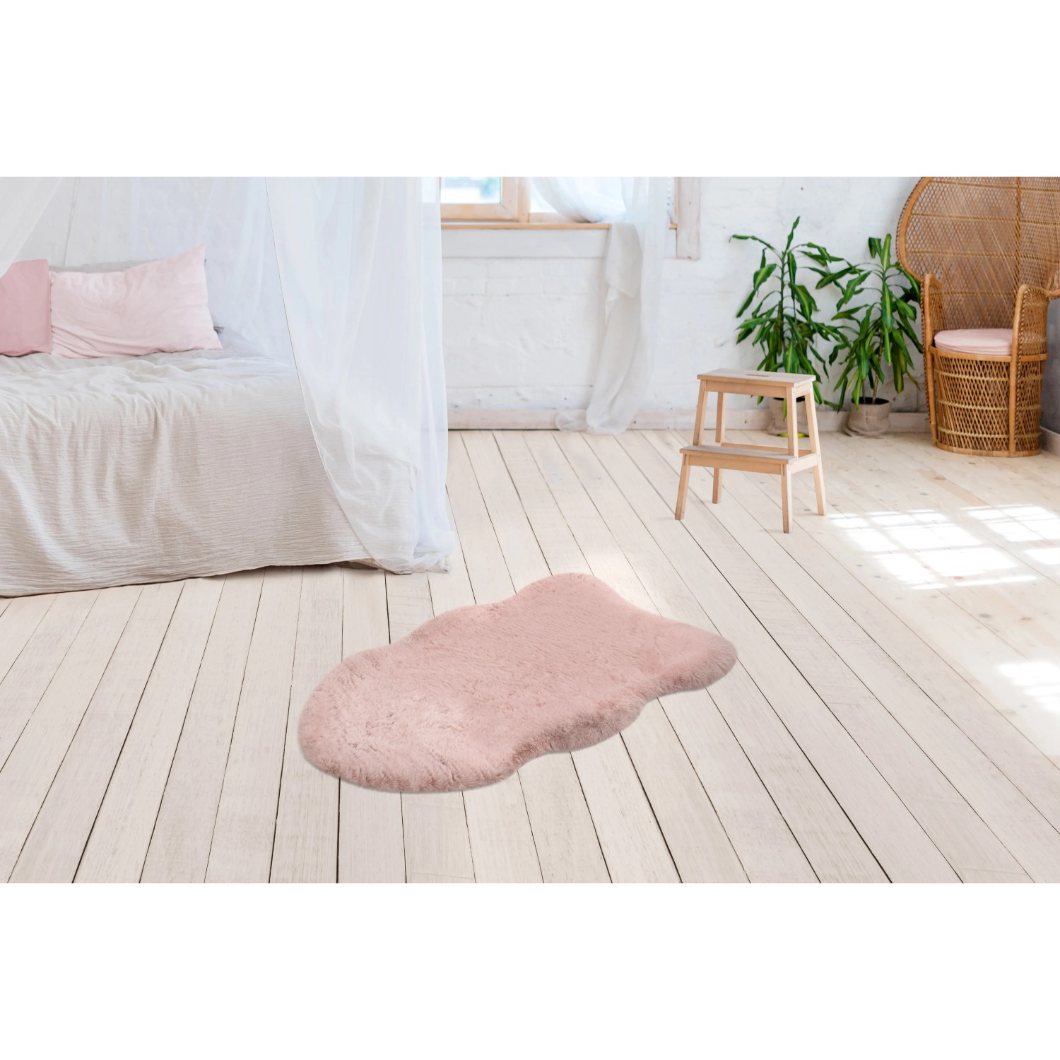 Lalee Kunstfell Heaven 60 x 90 cm Rosa-Pink kaufen bei OBI