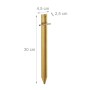 Relaxdays Zeltheringe 4er Set Stahl Gold Schlagfest 30 cm x 4,5 cm x 2,5 cm 1,2 kg_4