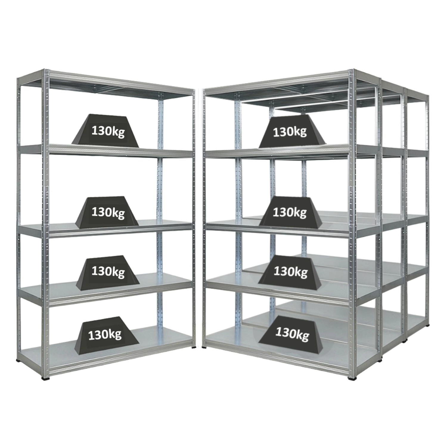 PROREGAL Mega Deal 4x Schwerlastregal Steel Eagle HxBxT 180x120x40 cm Fachl günstig online kaufen