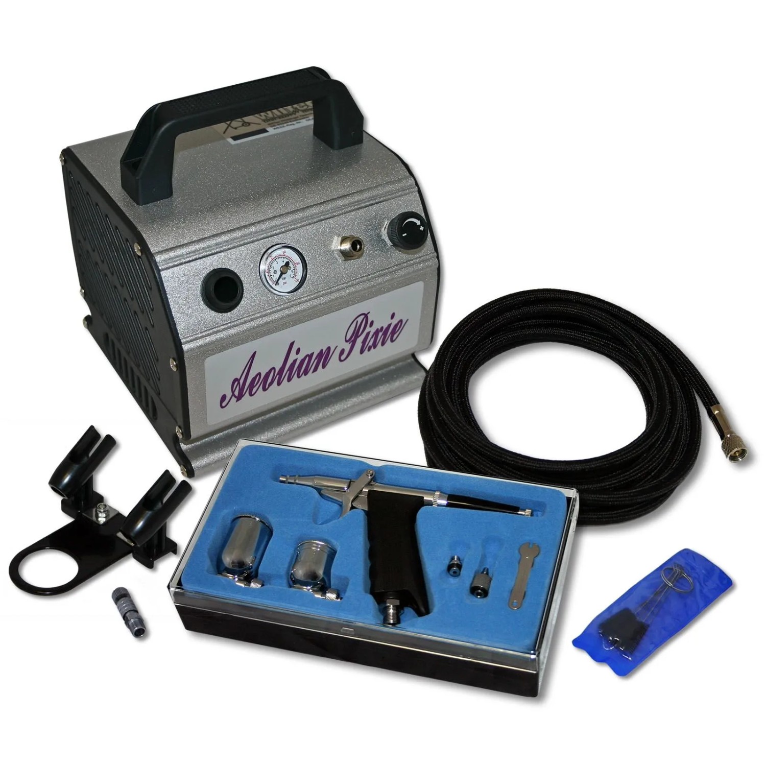 Wiltec Einsteiger Airbrush Kompressor Set As176 Airbrushpistole Da116 Zubehör