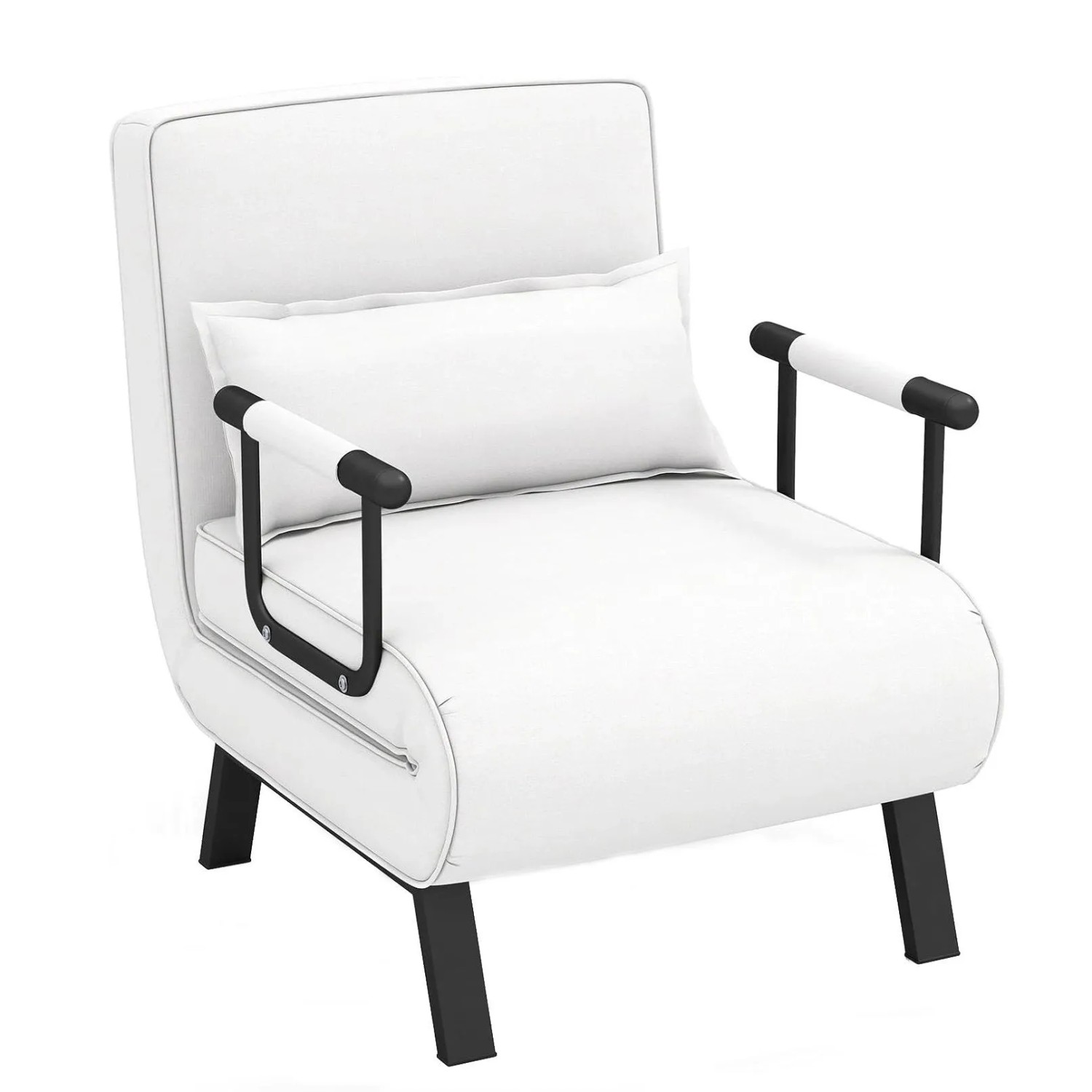 Costway 4 In 1 Schlafsessel mit Bettfunktion Bis 150 kg Weiß günstig online kaufen