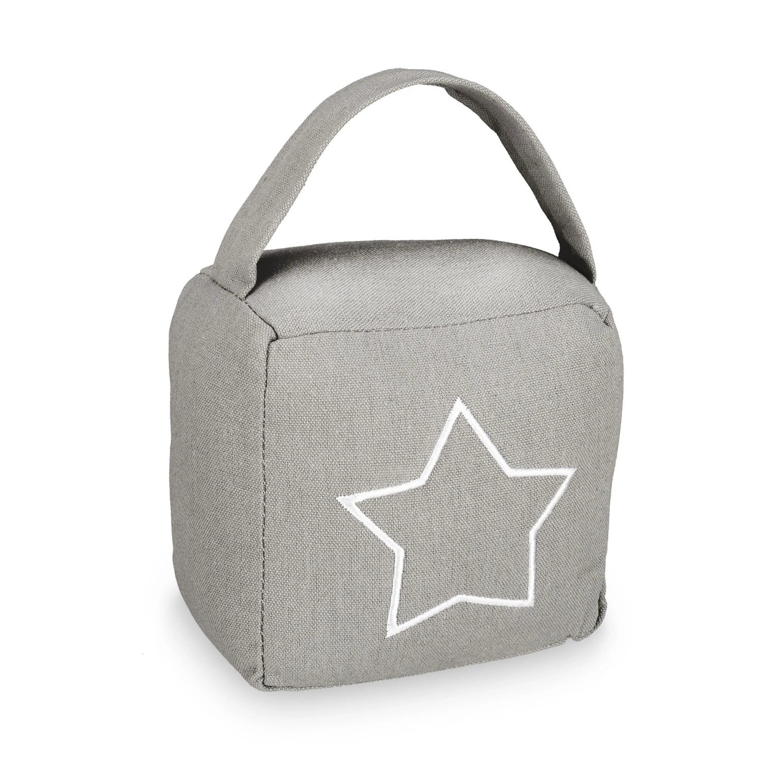 Relaxdays Türstopper Sack Polyester Dunkelgrau Sandgefüllt Freistehend 18,5 cm x 14 cm x 10 cm 0,8 kg