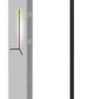 Ledvance Smart+ WiFi Stehlampe, schwarze Eckleuchte mit RGB- und Warmweiß-Funktion, 142 cm hoch.