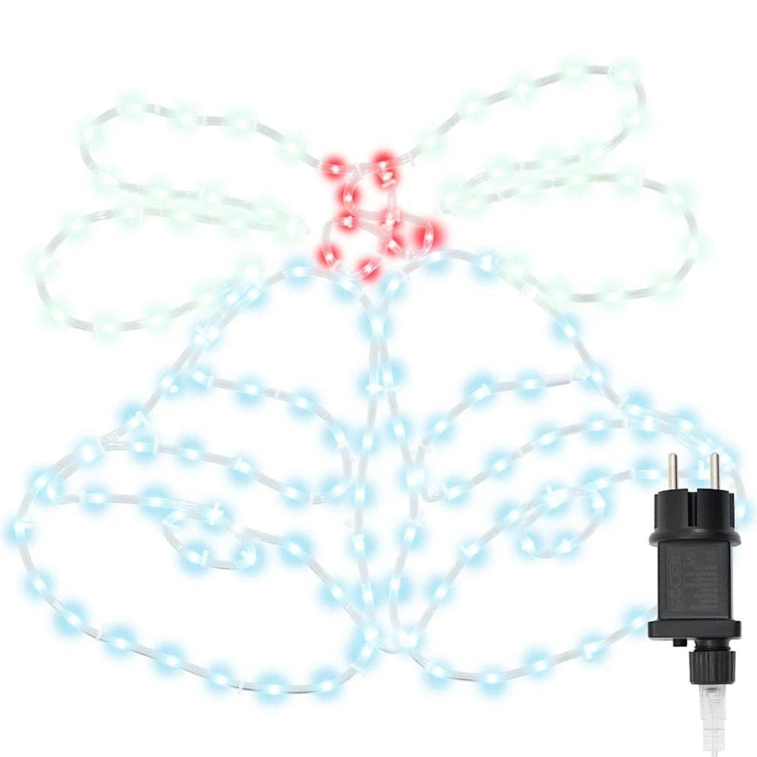 vidaXL Weihnachtsglocke mit 144 LEDs Mehrfarbig 56 x 46 cm PVC 42018957 günstig online kaufen