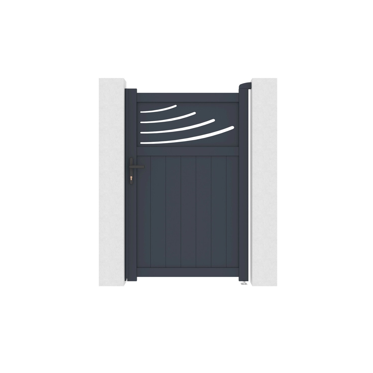 Casanoov Gartentür Aus Aluminium 1M Halti H 160Cm Grau günstig online kaufen
