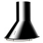 Klarstein Lumio Neo Dunstabzugshaube, 60cm, Edelstahl schwarz. Wandhaube im Retro-Design.