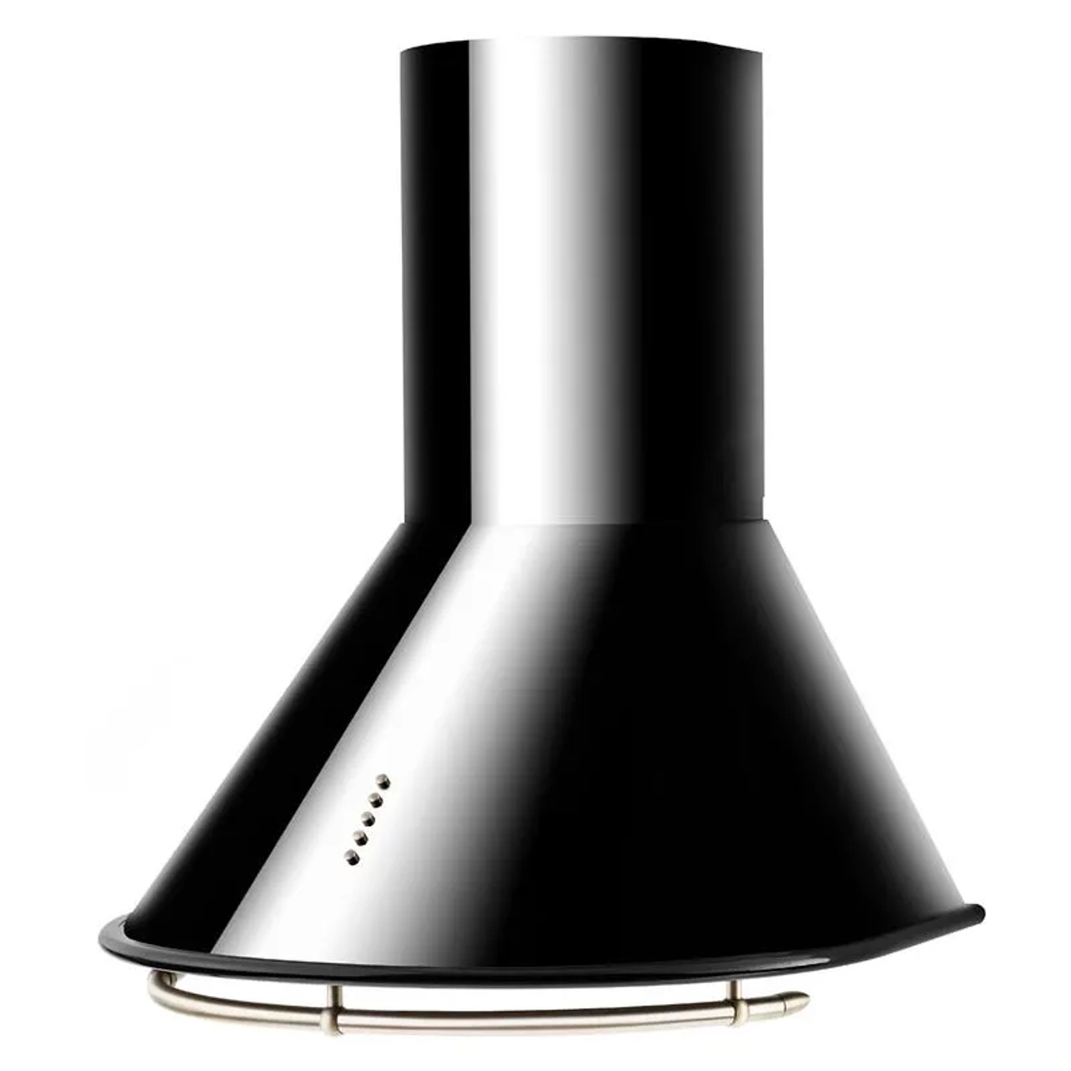 Klarstein Lumio Neo Dunstabzugshaube, 60cm, Edelstahl schwarz. Wandhaube im Retro-Design.