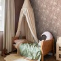 Kinderzimmer mit altrosa ESTAhome Tapete mit Einhörnern, Vliestapete.
