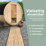 DELUKE Holzfliese Kiefernholz 95x95cm Fliese Geriffelt Terrassenfliese Holz Quadratisch Terrassendiele mit Unterkonstruktion Balkon Bodenfliese_3
