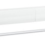 Leifheit Wandwäschetrockner Telegant 36 Protect Plus, weiß, mit Handtuchstange.