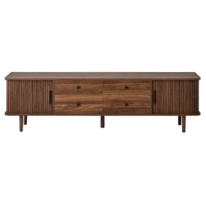 Merax TV Lowboard 165 cm 4 Schubladen 2 Schiebetüren Stauraum
