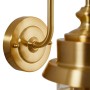 Lindby Wandleuchte Außen Laterne Adalie 10025905 Spritzwassergeschützt Landhaus Vintage Rustikal in Gold Messing aus Edelstahl 1-flammig E27_8