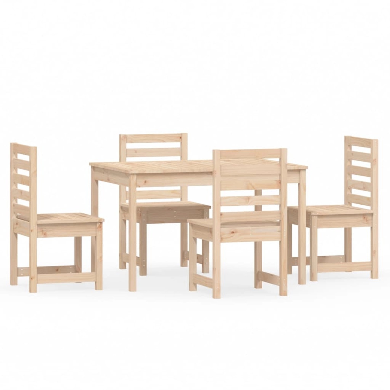 vidaXL 5-Tlg Garten-Essgruppe Massivholz Kiefer 3154683 günstig online kaufen