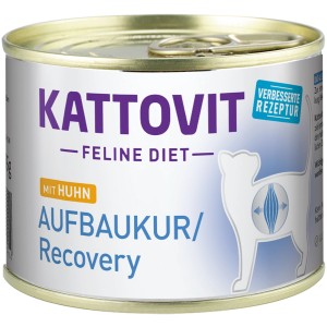 Kattovit Recovery Katzen-Nassfutter mit Huhn, 185g Dose. Aufbaukur für Katzen.