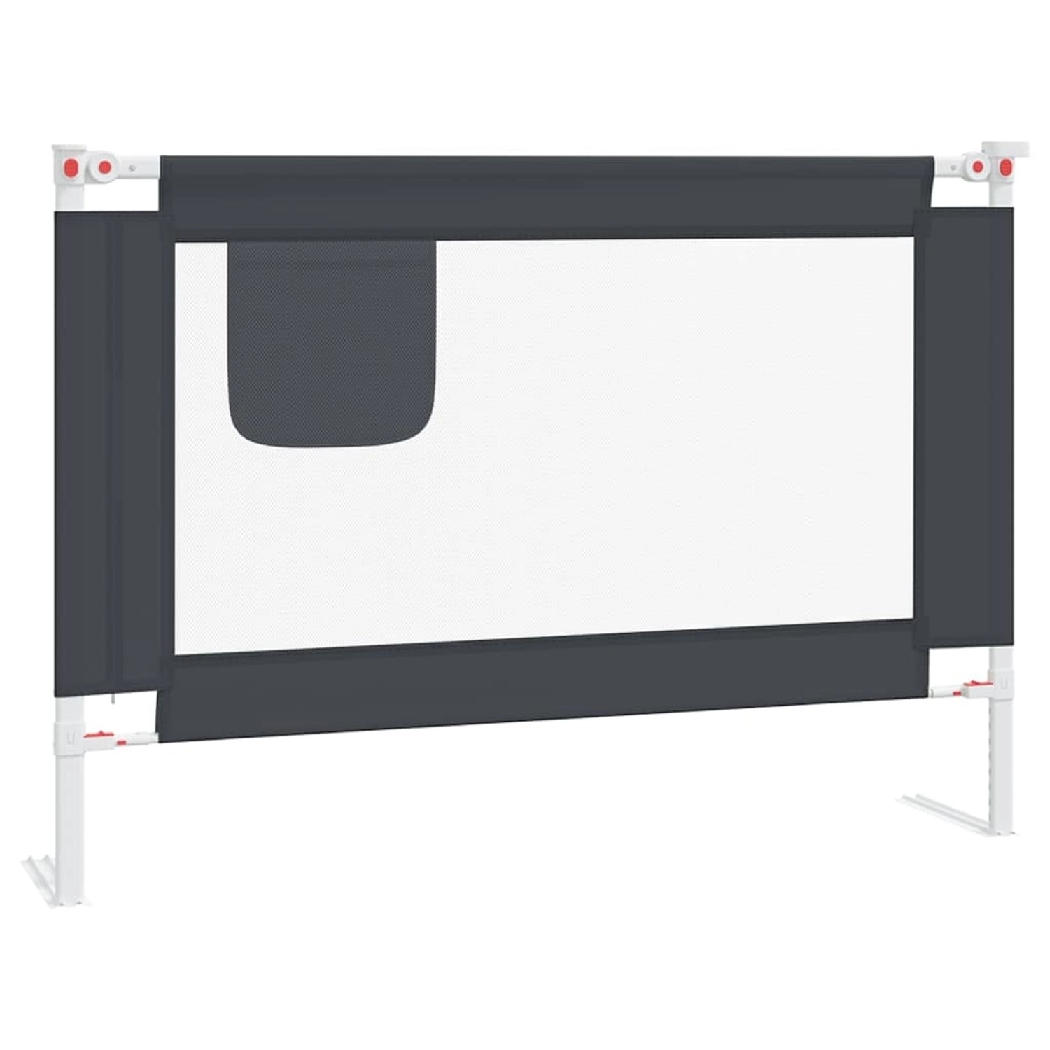 vidaXL Kleinkindbettschutzgitter Dunkelgrau 90x25 Cm Stoff 862527 günstig online kaufen