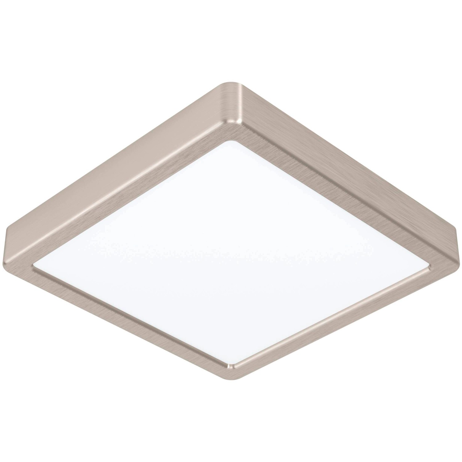 Eglo LED-Aufbauleuchte Zigbee Fueva-Z Eckig Weiß Nickel 16,5 W