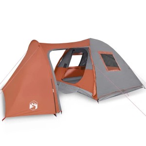 vidaXL Kuppel-Familienzelt 6 Personen Orange Wasserdicht 94355