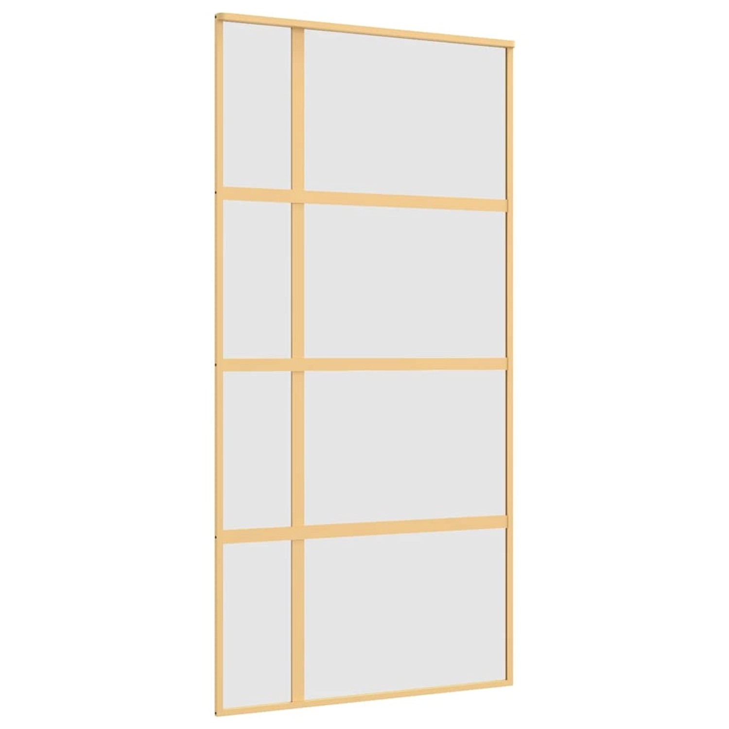 vidaXL Schiebetür Golden 102,5x205 cm Matt ESG-Glas und Aluminium 155195 günstig online kaufen