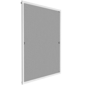 Tectake Fliegengitter Mit Aluminiumrahmen  Für Fenster Wetter  und Uv Beständig 80 x 100 cm 1 x 80 x 100 cm Weiß