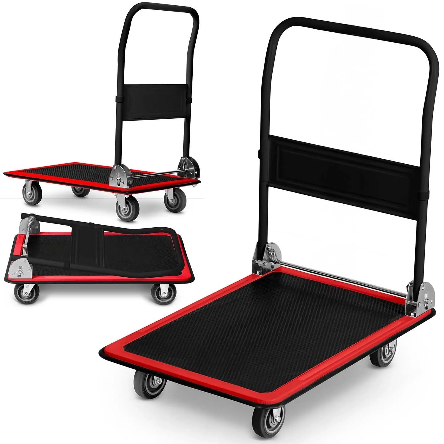 Humberg Hm 506 Plattform Transportwagen Schwarz Und Rot