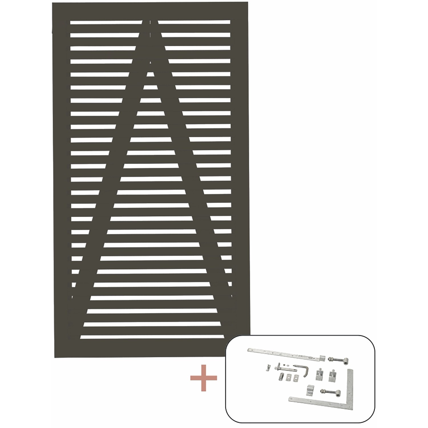 Einzeltor Tokyo Nadelholz Umbragrau 100 cm x 180 cm günstig online kaufen
