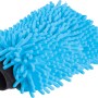 Blauer Reinigungshandschuh aus Chenille-Faser für die Oberflächenreinigung.