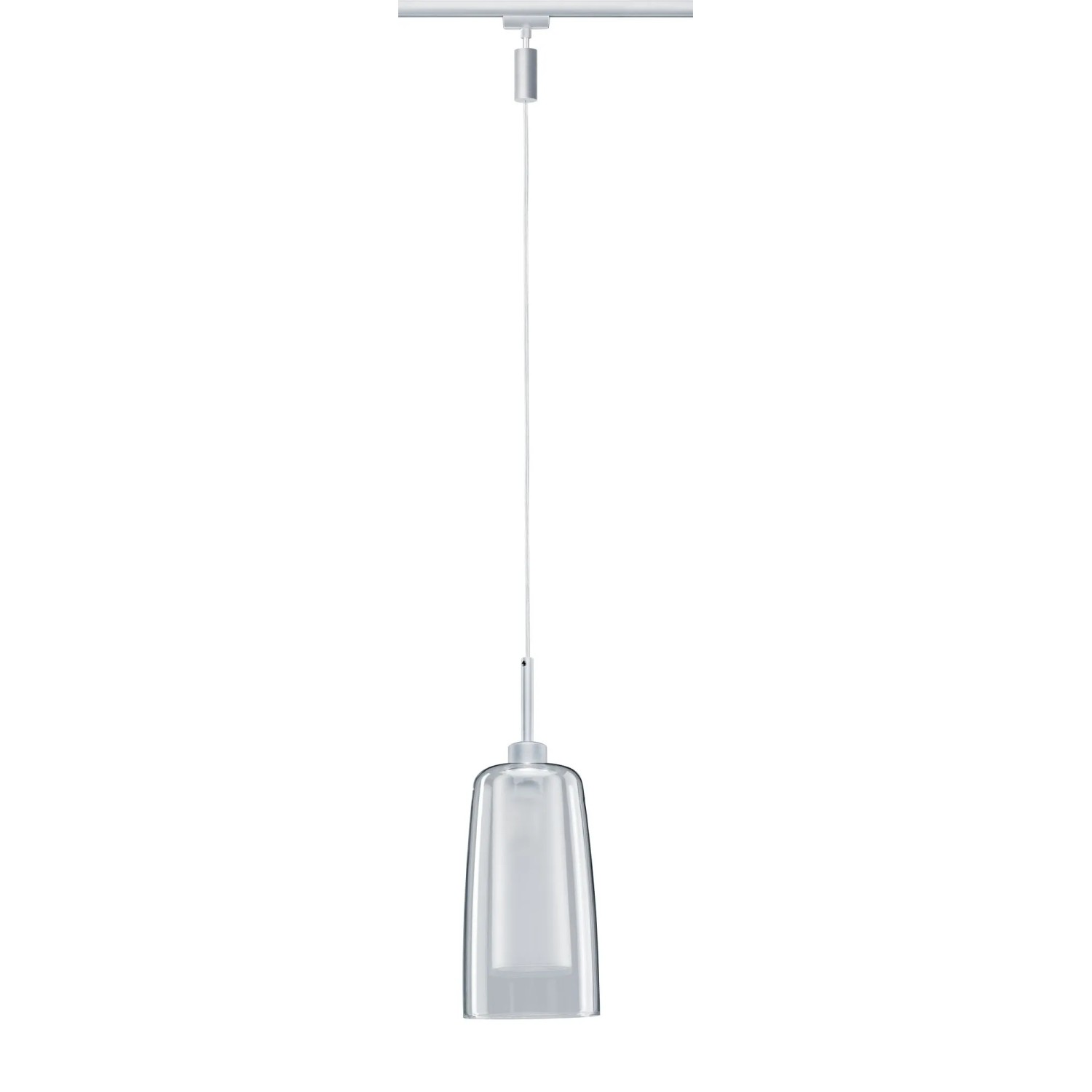 Paulmann URail LED Pendelleuchte Arido II, 5W, Chrom matt, für Schienensysteme.