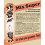 Supravit Mix Super Trockenfutter Verpackung mit verschiedenen Hunderassen. Ausgewogene Mischung für Hunde.