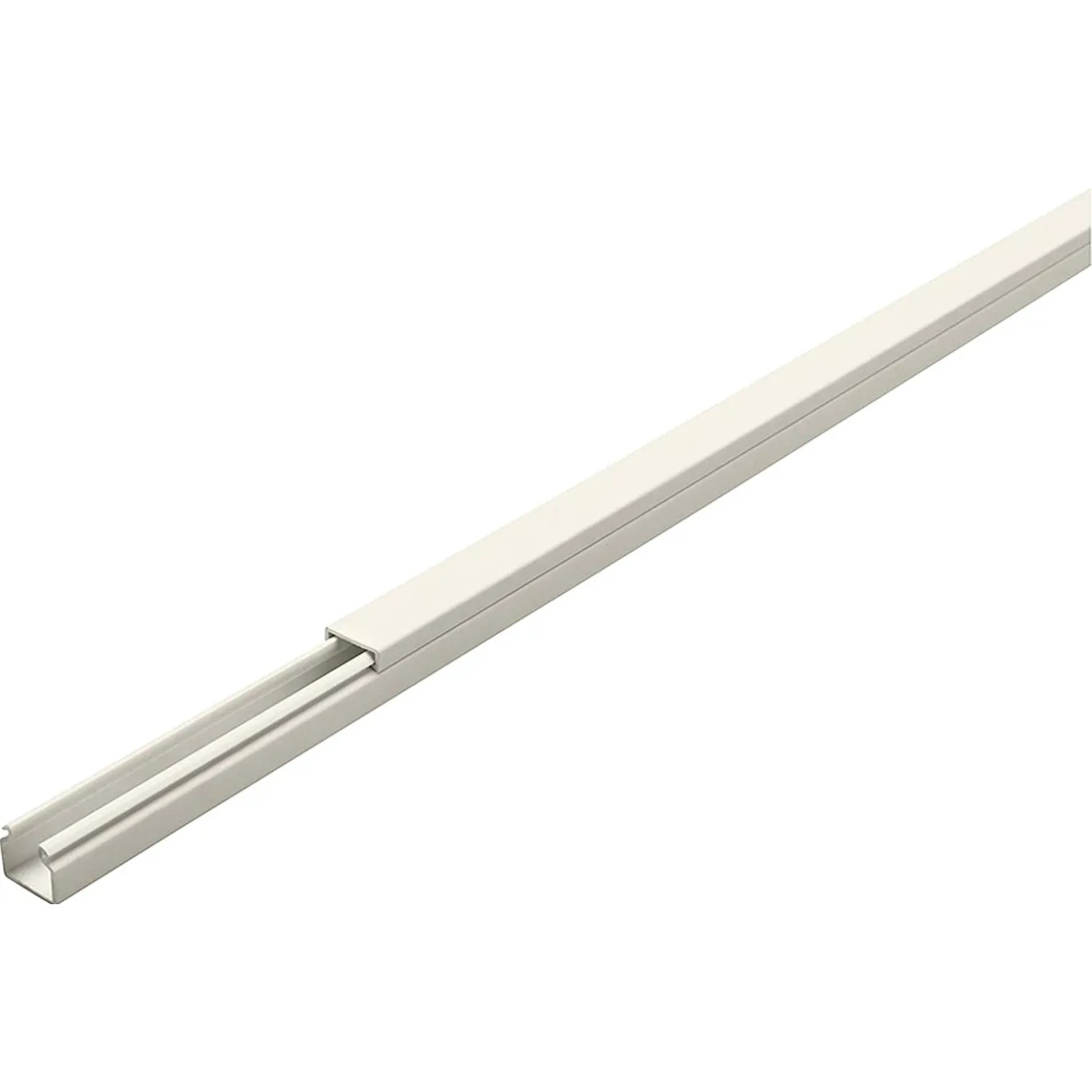 ASS Leitungsführungskanal aus PVC Alpinweiß 18 mm x 18 mm x 2m