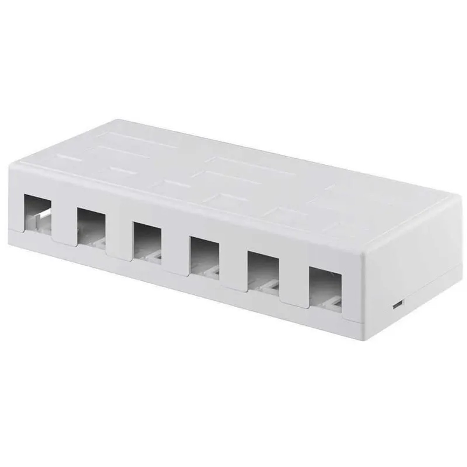 Goobay Keystone Leergehäuse 6-Port Snap-In Montage
