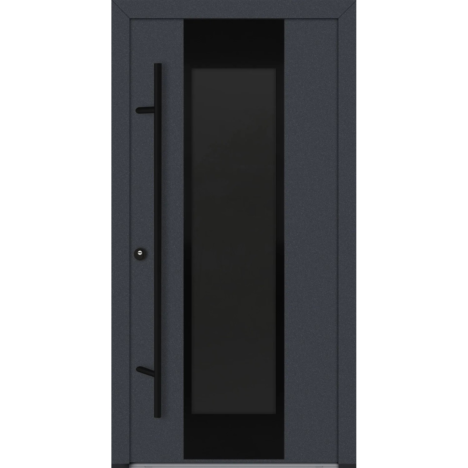 FM Türen AS68 Modell 28 1000 x 2100 Anthrazit Links Innen Beschläge Set 01