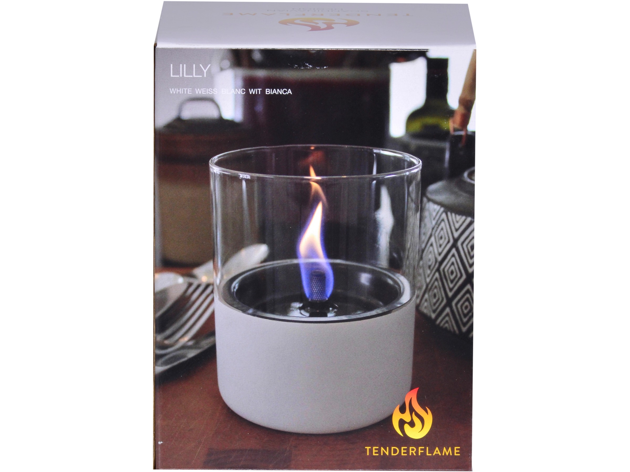 Tenderflame Tischfeuer Lilly Weiß Glas 250 ml kaufen bei OBI