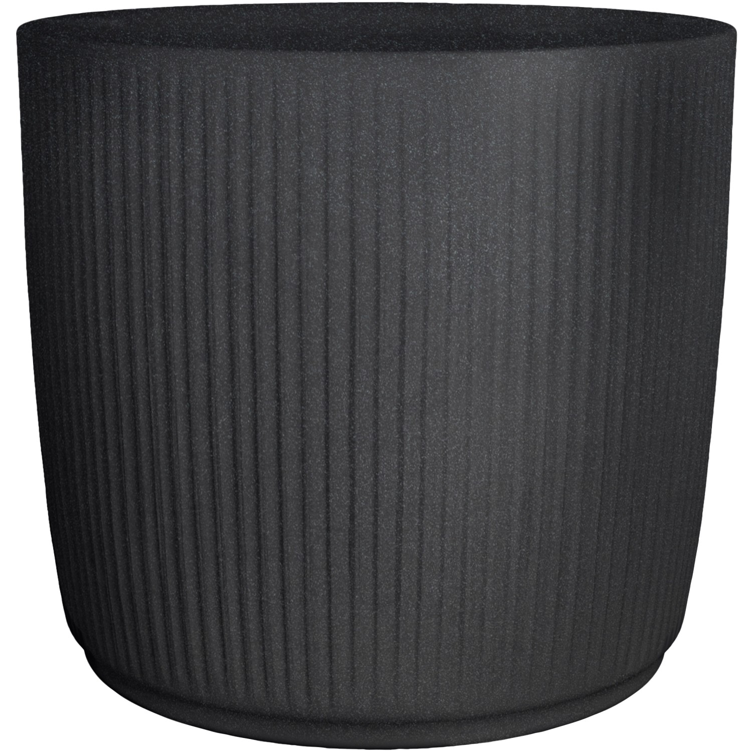Scheurich Pflanzgefäß Linetto Ø 38,6 cm Stony Black günstig online kaufen