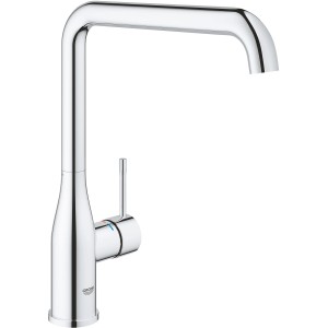Grohe Essence Küchenarmatur, Einhebelmischer in Chrom mit hohem, schwenkbarem Auslauf.