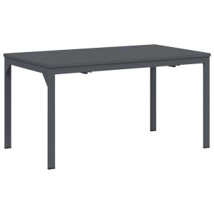 vidaXL Ausziehtisch Anthrazit 180 x 80 x 76 cm Stahl 42010362