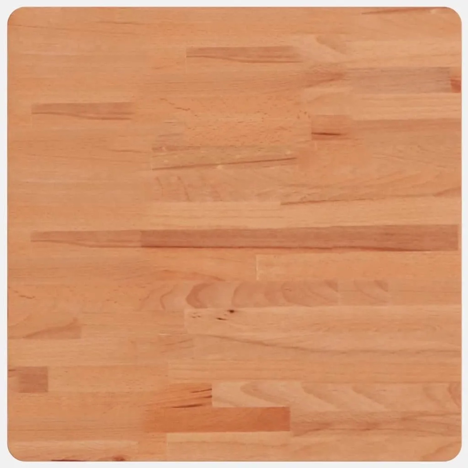 vidaXL Tischplatte 50x50x2,5 cm Quadratisch Massivholz Buche 355973