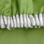 Grüner Beautissu Amelie Thermo-Vorhang mit Kräuselband, Detailansicht.