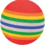 Jollypaw Spielball für Katzen, ø 3,5-4 cm, mehrfarbig gestreift.