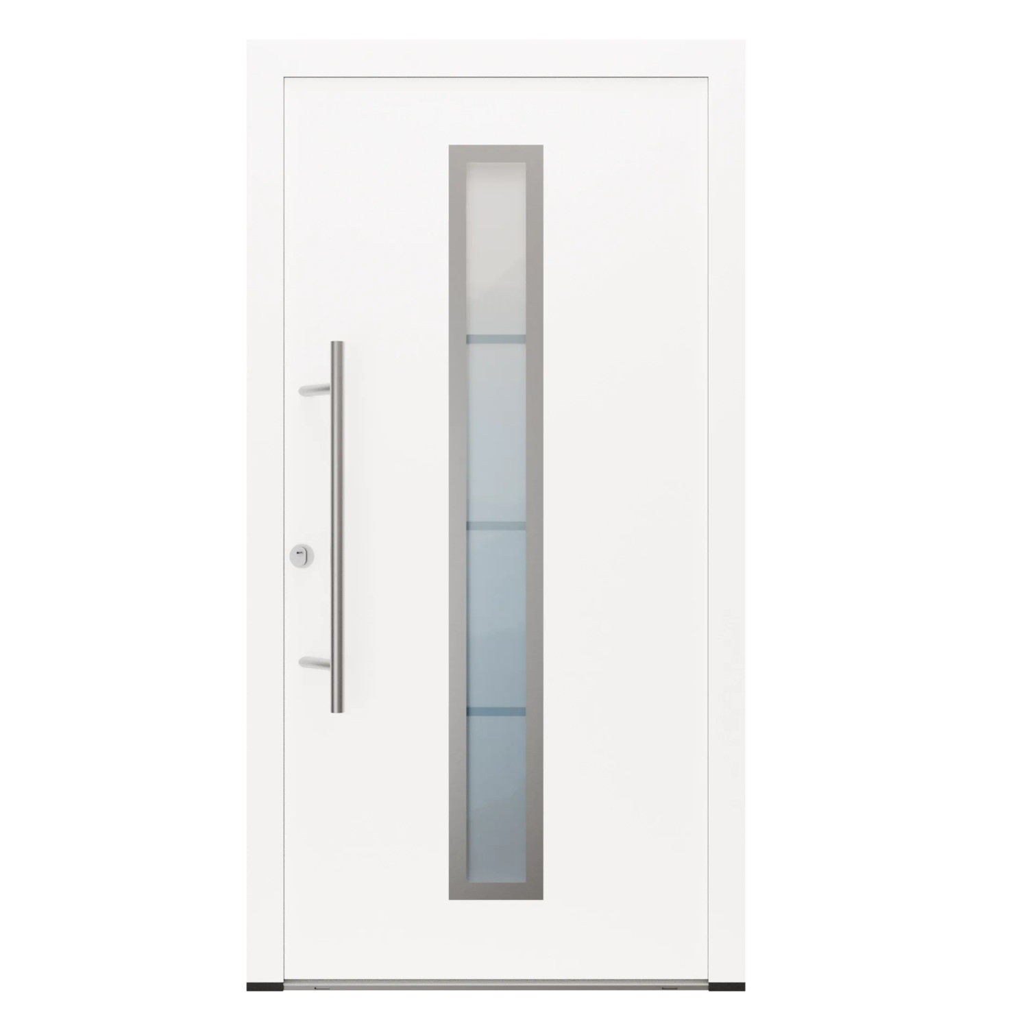 FM Türen AS68 Modell 01 1100 x 2100 Weiß Links Innen Beschläge Set 13 Glas 20