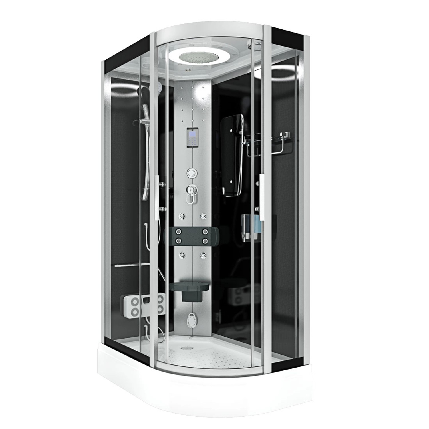 AquaVapore Duschkabine Komplettdusche Fertigdusche Dusche D60-73T0R-EC 80x120 cm