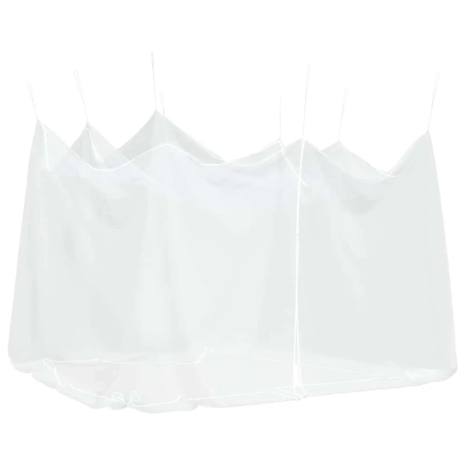 vidaXL Moskitonetz für den Außenbereich 220 Maschen Weiß 300 x 300 x 250 cm 4010035