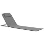 furnicato Klappbare Strandmatte 2 Stk. Stahl und Stoff Grau_2