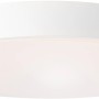 Weiße, runde LED-Deckenleuchte Slimline, Ø 49 cm, sandfarbener Rand. Dimmbar, CCT-Technologie.
