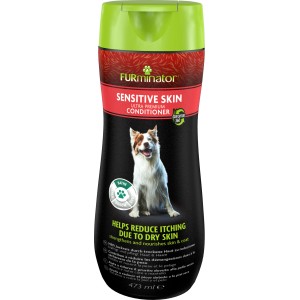 Furminator Sensitive Conditioner für Hunde mit sensibler Haut, 473ml Flasche.